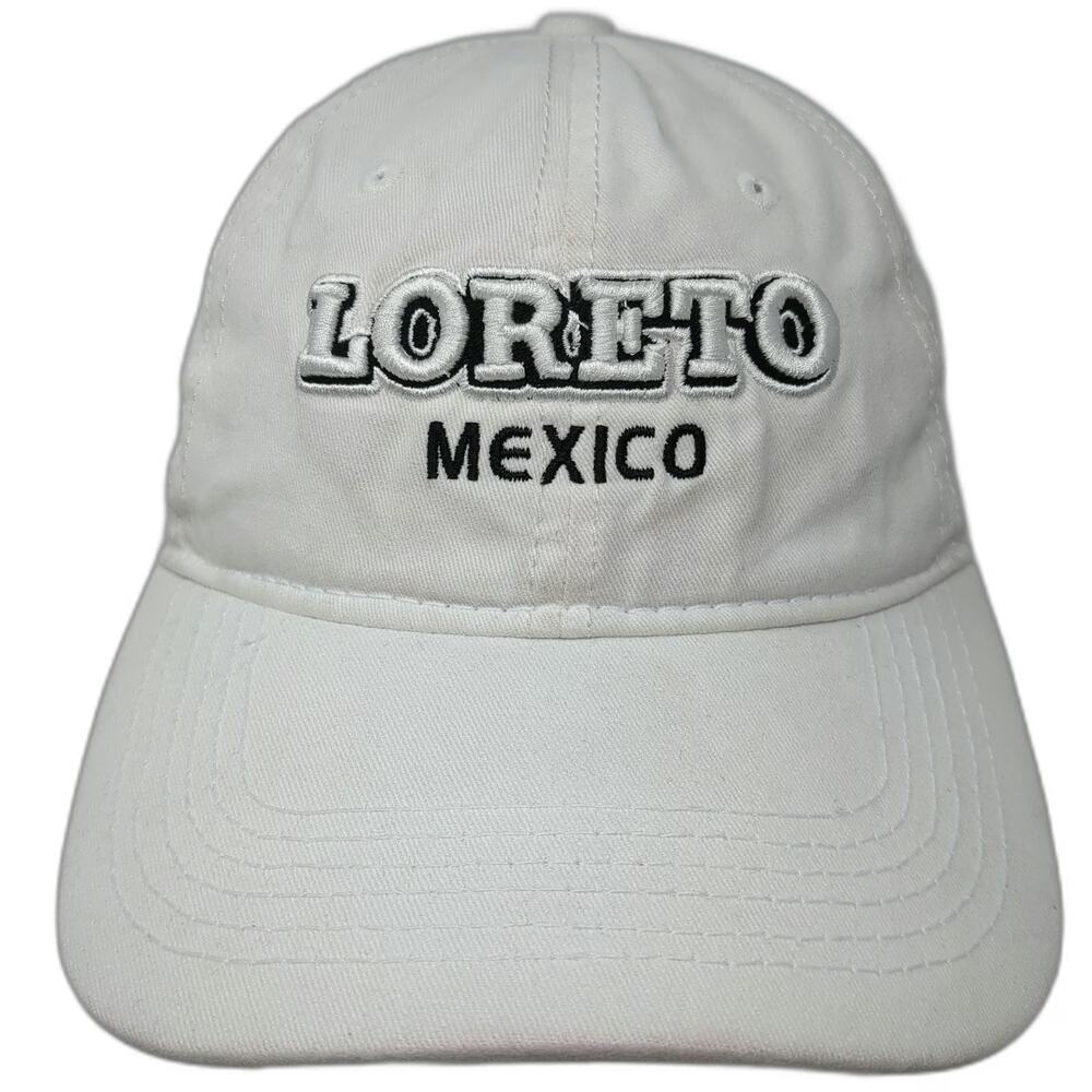 Invasion Loreto Mexico Embroidery White Baseball Cap Hat One Size Slideback